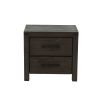 2 Drawers Nightstand In Espresso
