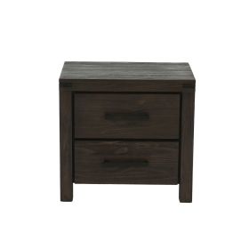 2 Drawers Nightstand In Espresso
