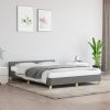Bed Frame With Headboard Dark Gray