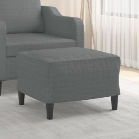 Footstool Dark Grey 100% polyester, plywood Compact Footstool