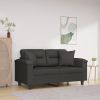 Throw Pillow Dark grey Microfibre fabric (100% polyester)