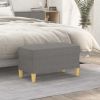 Bench Dark Grey Polyester, Plywood, Foam