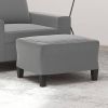 Footstool Dark Gray Microfiber fabric (100% polyester), plywood