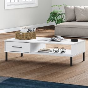Coffee Table White Solid pine wood