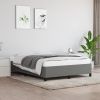 Bed Frame Dark Grey Fabric (100% polyester), plywood, engineered wood