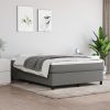 Bed Frame Dark Grey Polyester Full Modern Bed Frame