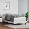 Bed Frame White Faux leather, plywood, engineered wood Twin