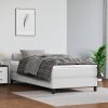 Bed Frame White Faux leather, Plywood, Engineered wood Twin XL