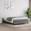 Bed Frame Dark Grey Fabric, plywood, engineered wood Queen