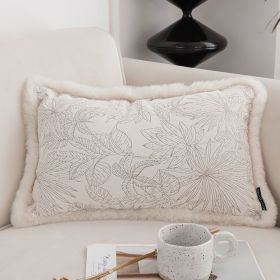 SOGA 30cm Romantic French Mosley Jacquard Pillow