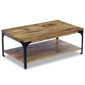 Coffee Table Natural Mango Mango Wood, Steel
