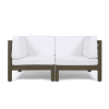 OANA 2-Piece LOVE SEAT SET, WHITE