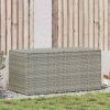 Patio Storage Box Poly Rattan 39.4"x19.7"x19.7" Gray