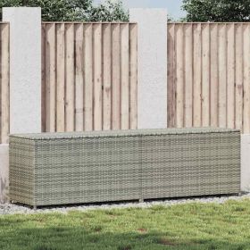 Storage Chest Grey Polyethylene Rattan 78.7 in x 19.7 in x 23.6 in