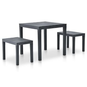 Garden Set Anthracite Plastic Medium Durable Garden Set