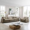 Mid-Century Modern Sofa Set of Two, One