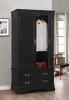 Elegant Black Traditional Armoire