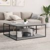 Shelf Set of 4 Concrete Grey Engineered Wood 39.4 x 19.7 x 0.6 in