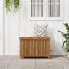 Storage Box Natural Brown Solid Acacia Wood Medium Storage Box
