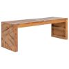 TV Stand Natural Teak Solid Teak Wood Medium TV Stand