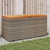 Garden Storage Box Grey and Brown