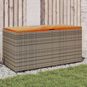 Garden Storage Box Grey and Brown