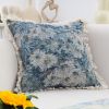 SOGA 50cm Oil Painting Shabby Chic Style Handmade Throw Pillow