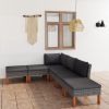 Garden Lounge Set Grey PE rattan Medium Removable Covers
