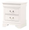 Elegant White Traditional Nightstand