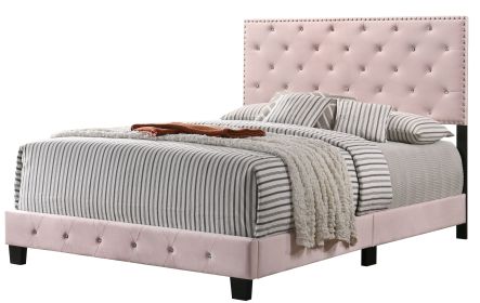 Charming Transitional Pink Bed For Style