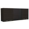 Yuma 150" Wall Cabinet, Two Close Cabinets, Two Open Shelves
