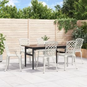 Garden Chair White Cast aluminum Medium Ergonomic Garden Chair