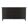 6 Drawer Double Dresser Wezz, Bedroom, Black