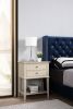 Stylish Beige Contemporary Nightstand
