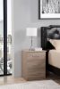 Elegant Contemporary Nightstand In Sandle Wood