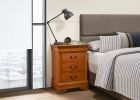 Elegant Oak Finished Nightstand