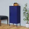 Storage Cabinet Navy Blue 16.7"x13.8"x40" Steel