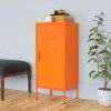Storage Cabinet Orange Steel Medium Storage Cabinet Rectangular