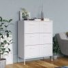 Drawer Cabinet White Steel Medium Fully Extendable