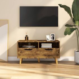 TV Cabinet Smoked Oak Engineered Wood