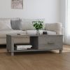 Coffee Table Light grey Solid pine wood, MDF Medium Coffee Table