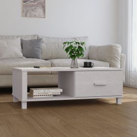 Coffee Table White Solid Pine Wood, MDF Medium Coffee Table