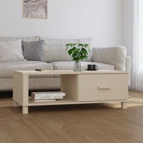 Coffee Table Honey brown Solid pinewood, MDF