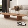 47.2" irregular Solid wood coffee table