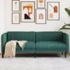 Sofa Dark Green 100% Polyester, plywood, solid wood Large Durable