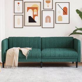 Sofa Dark Green 100% Polyester, plywood, solid wood Large Durable