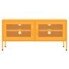 TV Cabinet Mustard Yellow Steel Medium TV Cabinet Rectangular