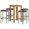 Garden Bar Set Grey, Anthracite