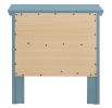 Teal Elegance Nightstand With Drawers