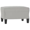 Footstool Light gray Microfiber fabric Compact Durable
